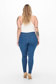 ONLY Curve Light Blue Push Up Sculpting Skinny Jeans - Image 3 of 8