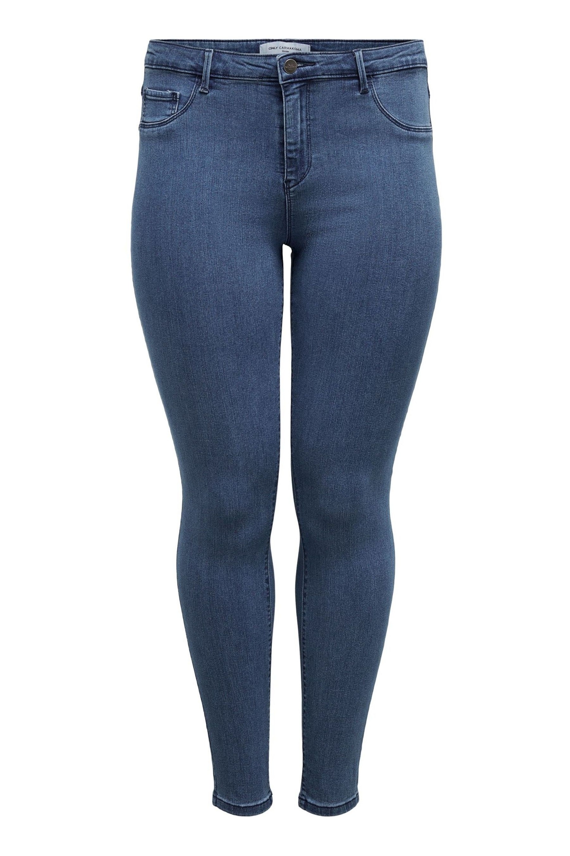 ONLY Curve Light Blue Push Up Sculpting Skinny Jeans - Image 7 of 8