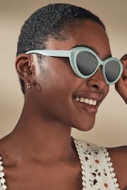 Mint Green Polarized Soft Cateye Sunglasses - Image 1 of 6