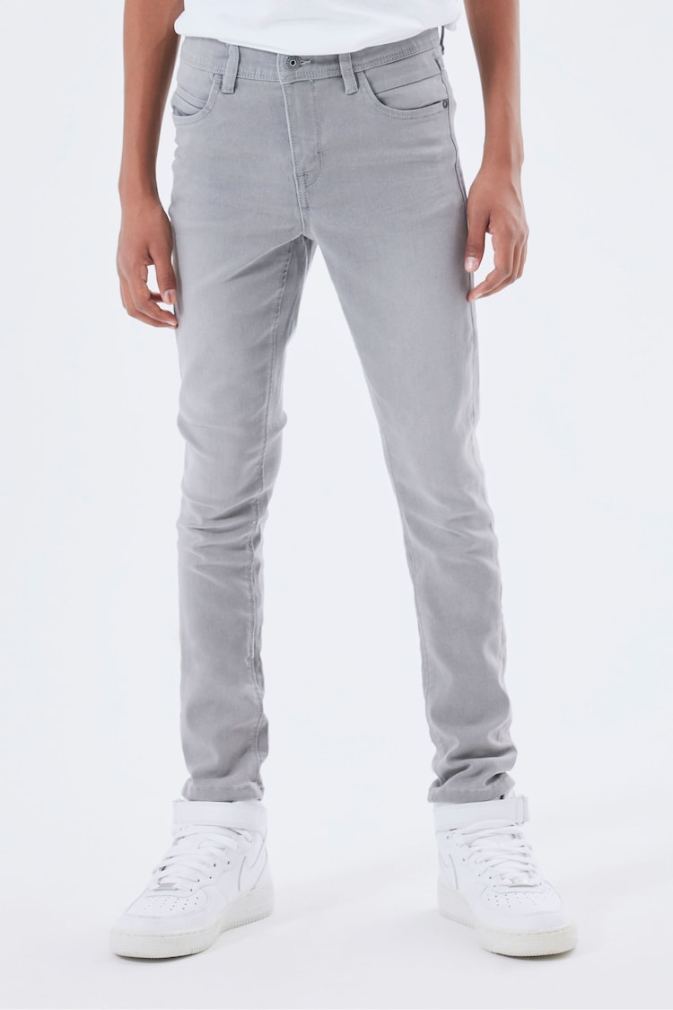 Name It Grey Boys Slim Fit Jeans - Image 1 of 6