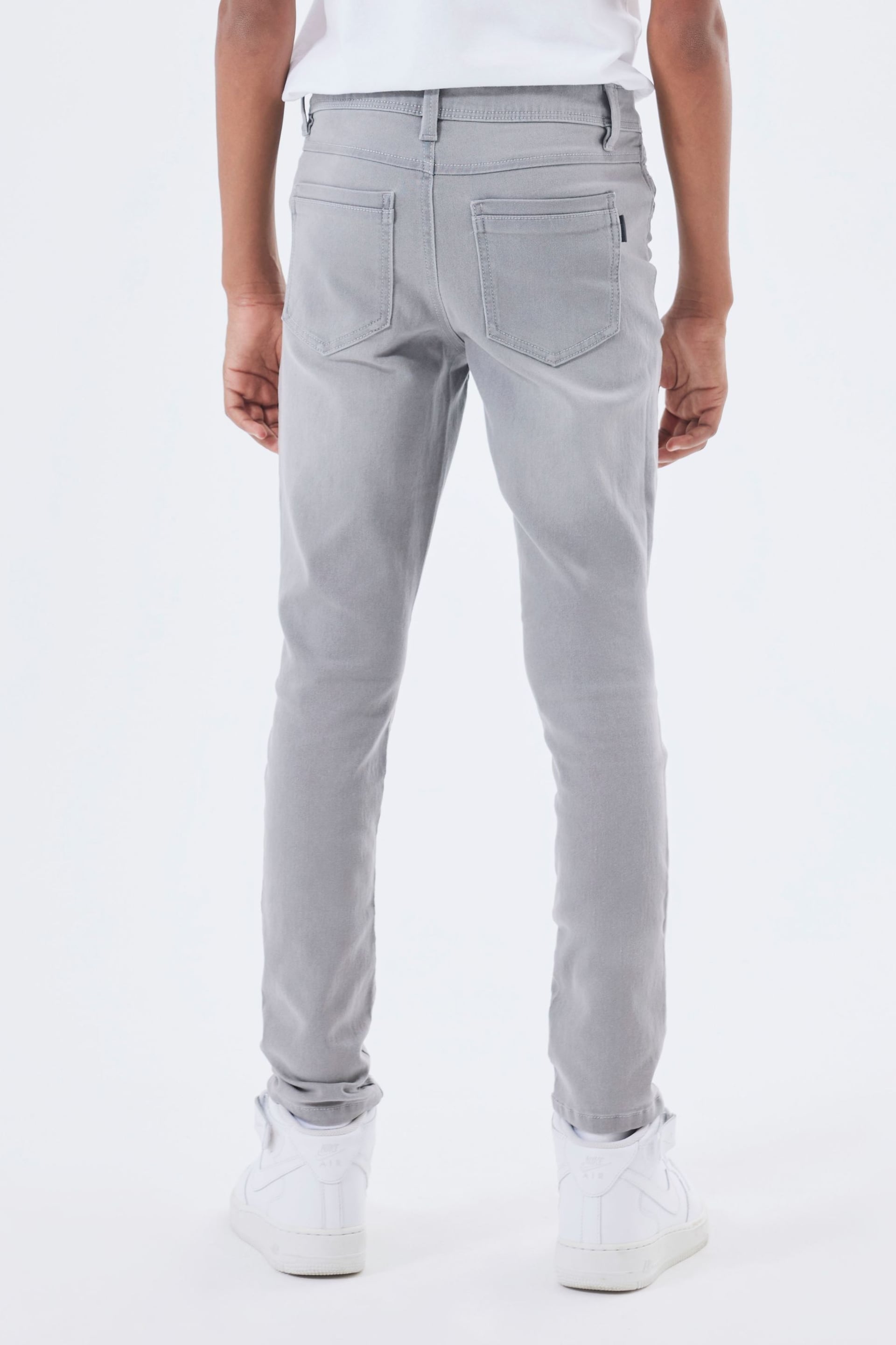 Name It Grey Boys Slim Fit Jeans - Image 2 of 6