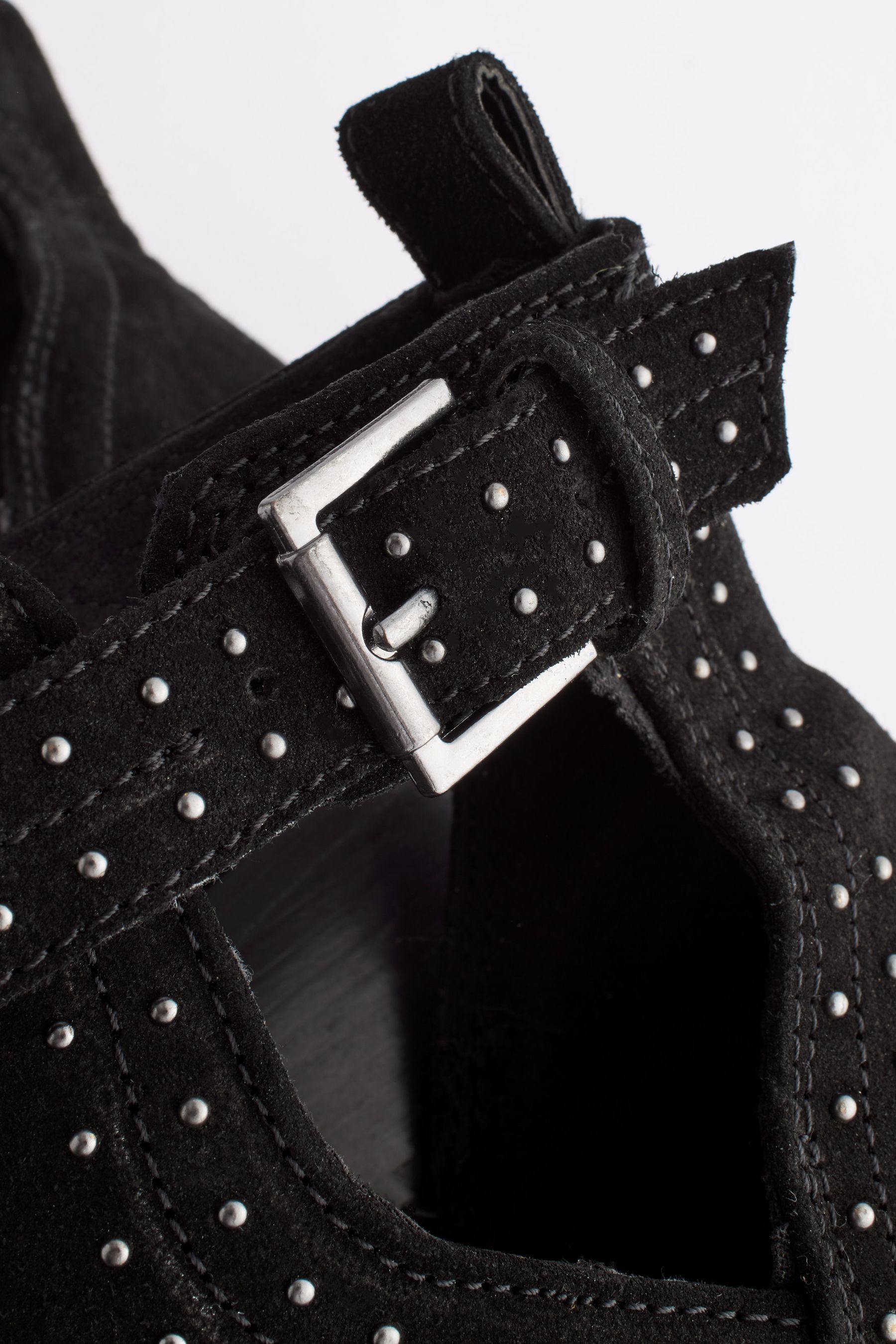 Cut out buckle belt boots on sale