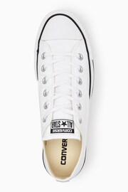 Converse White Platform Lift Chuck Ox Trainers - Image 6 of 9
