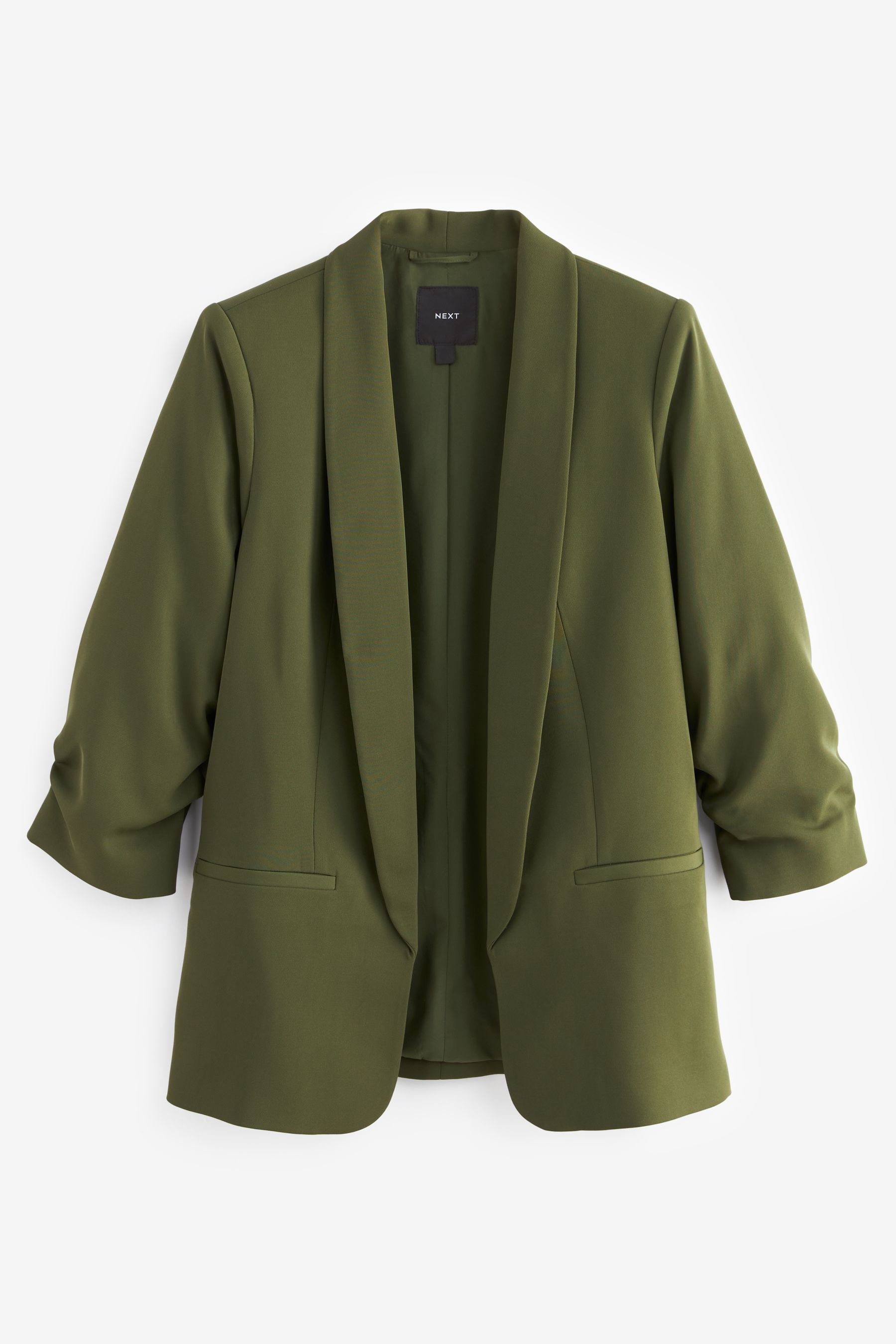 Olive green blazer women clearance