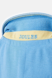 Joules Woody Blue Pique Cotton Polo Shirt - Image 4 of 5