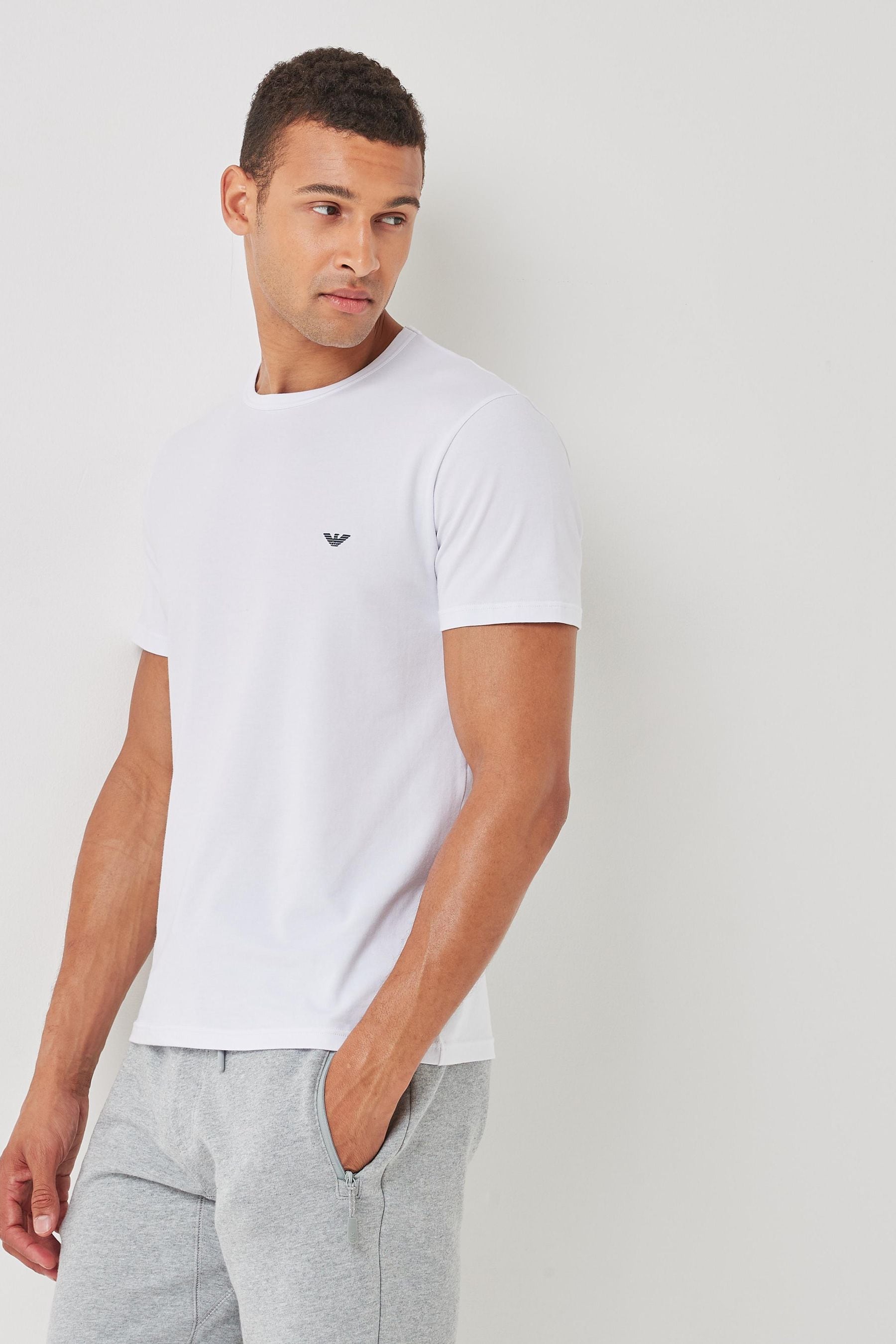 Buy Emporio Armani Bodywear T Shirts 2 Pack from the Next UK online shop
