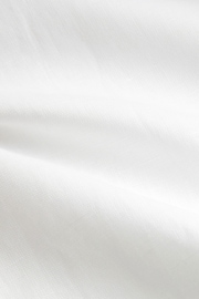 White Regular Fit Trimmed Linen Blend Short Sleeve Shirt - Image 8 of 8
