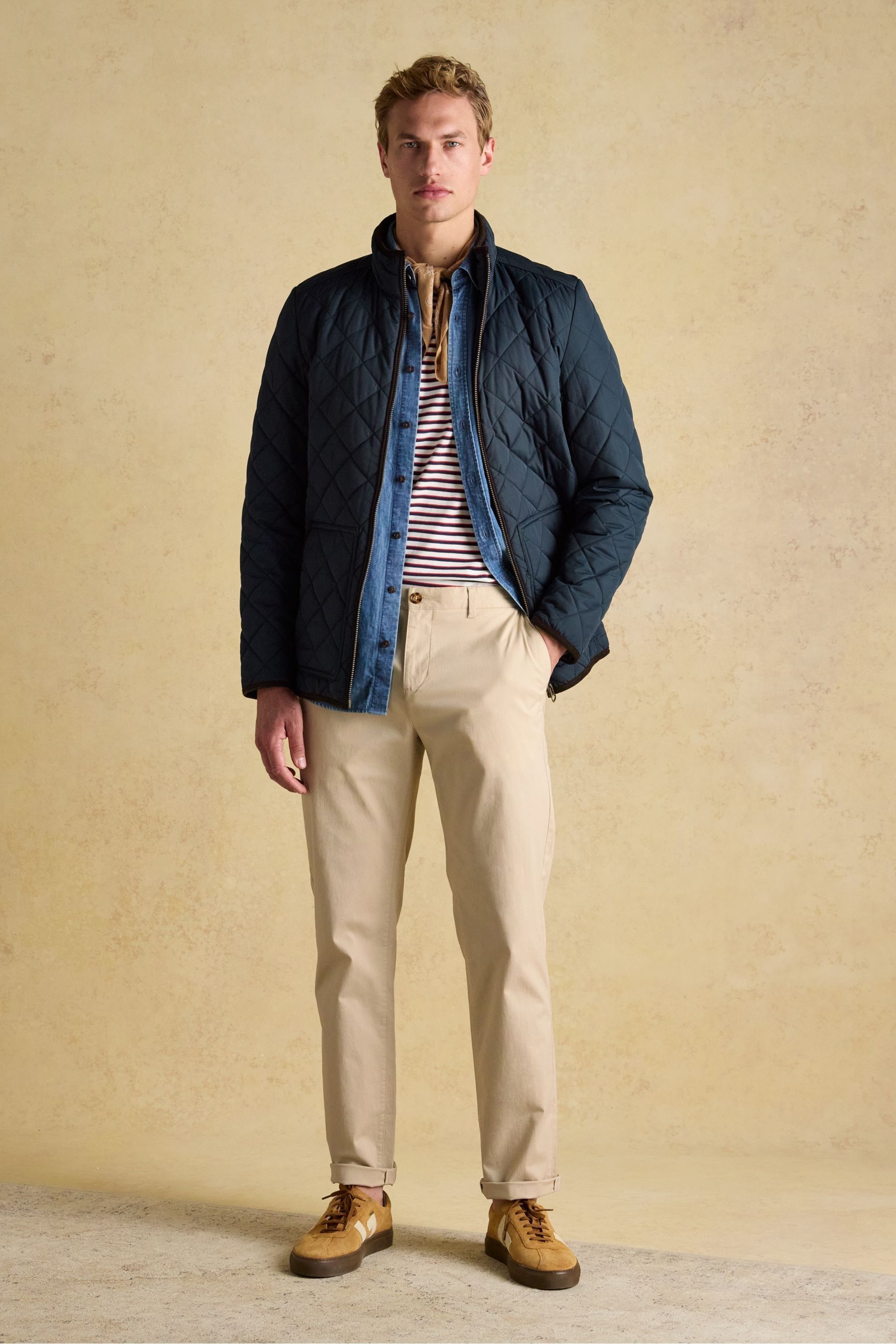 Joules mens quilted jacket sale store