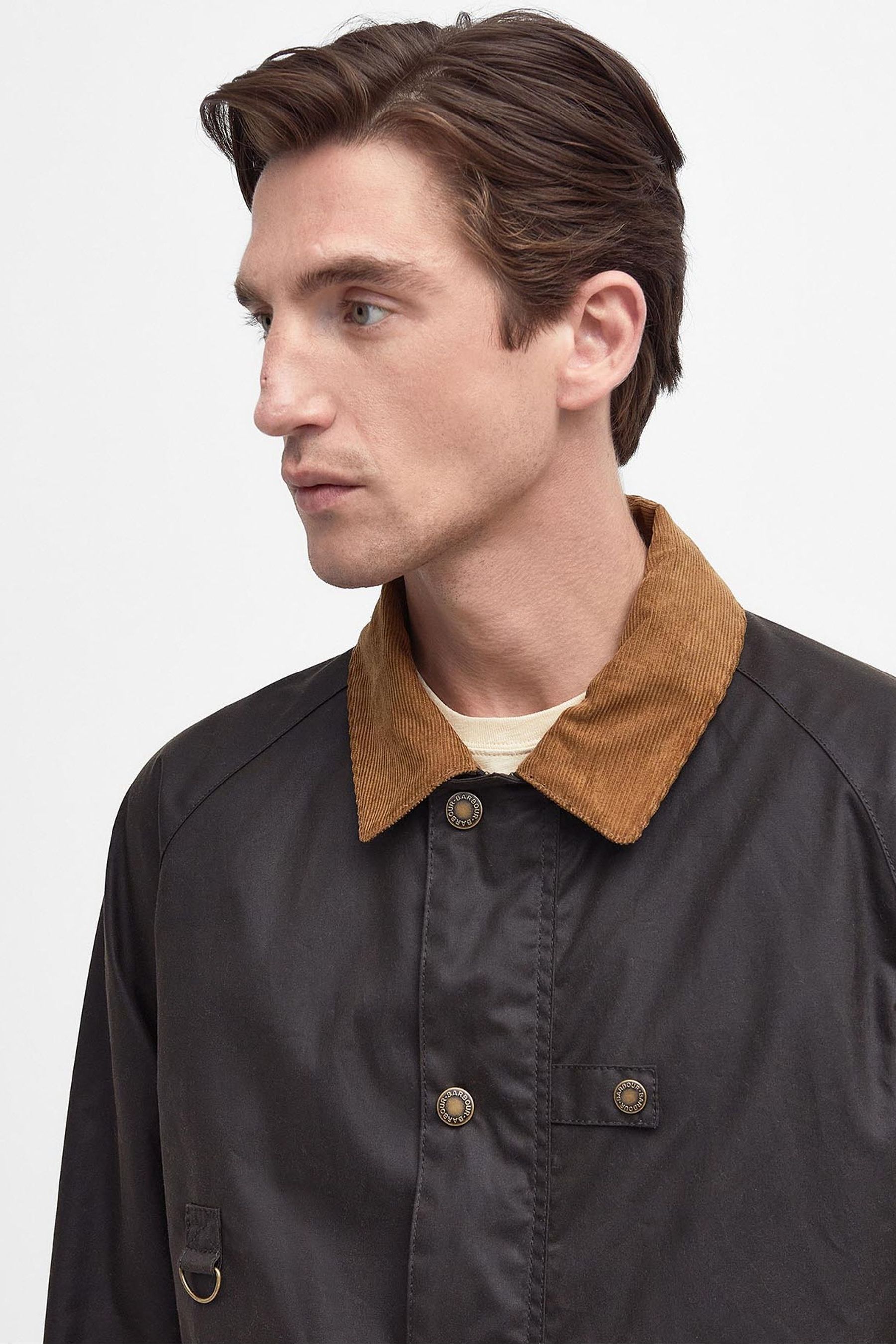 Barbour utility waxed jacket olive clearance
