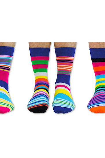 United Odd Socks Multi Stripe Sock Exchange Weekend Socks