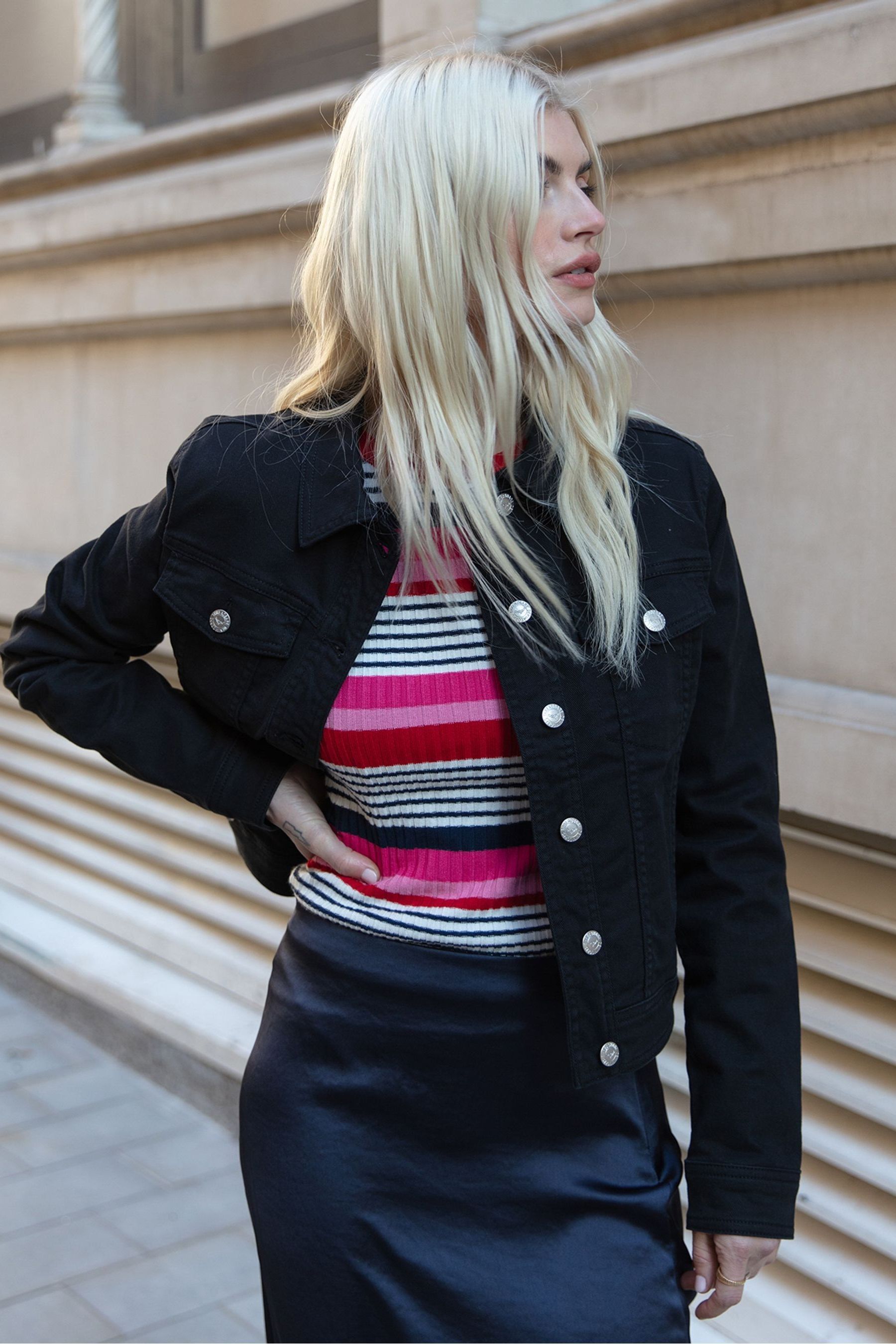 Threadbare Black Classic Denim Jacket