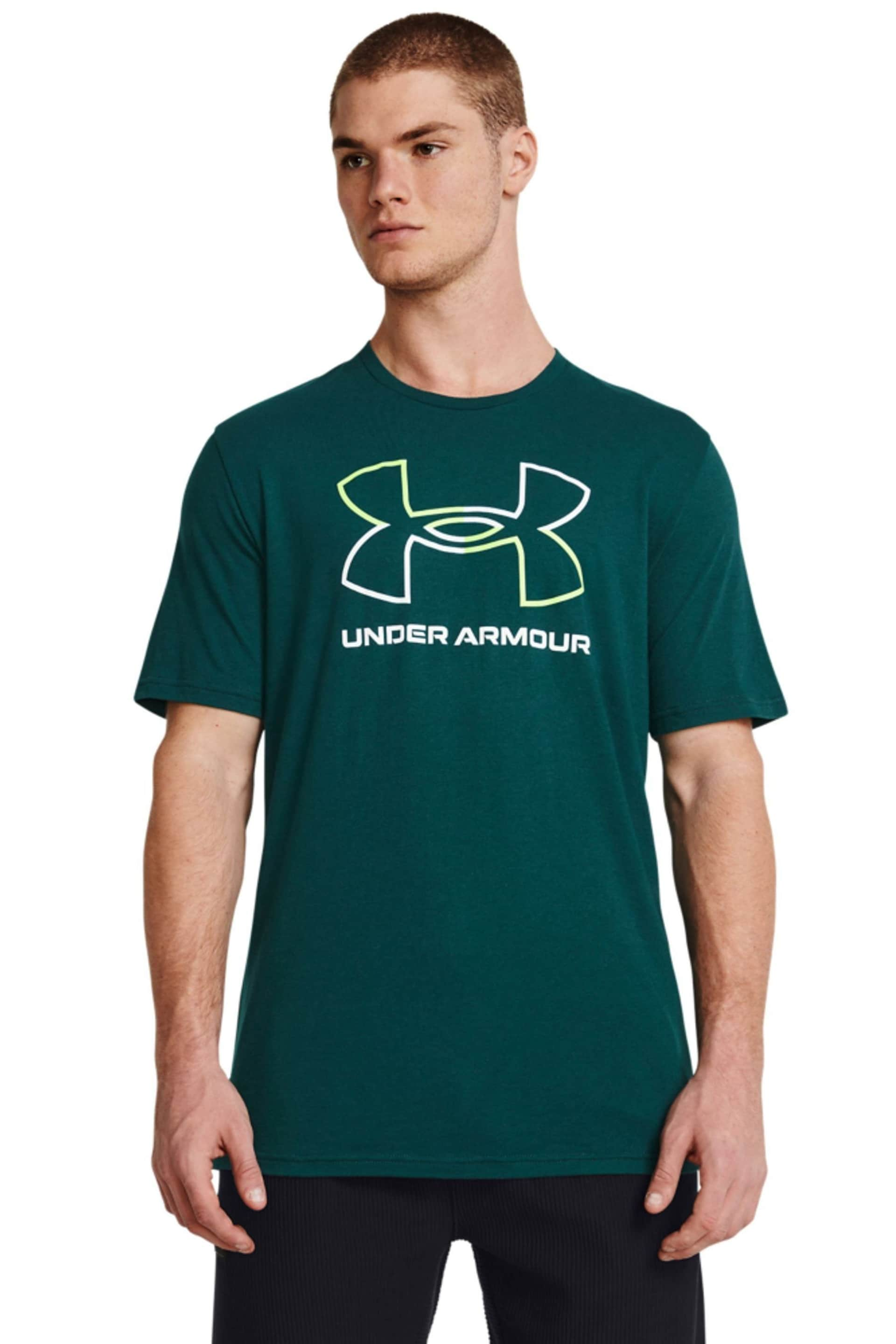 Under Armour Teal Blue Foundation Short Sleeve T-Shirt - Image 2 of 4