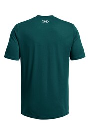 Under Armour Teal Blue Foundation Short Sleeve T-Shirt - Image 3 of 4