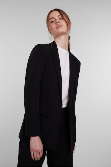 PIECES Black Relaxed Fit Blazer