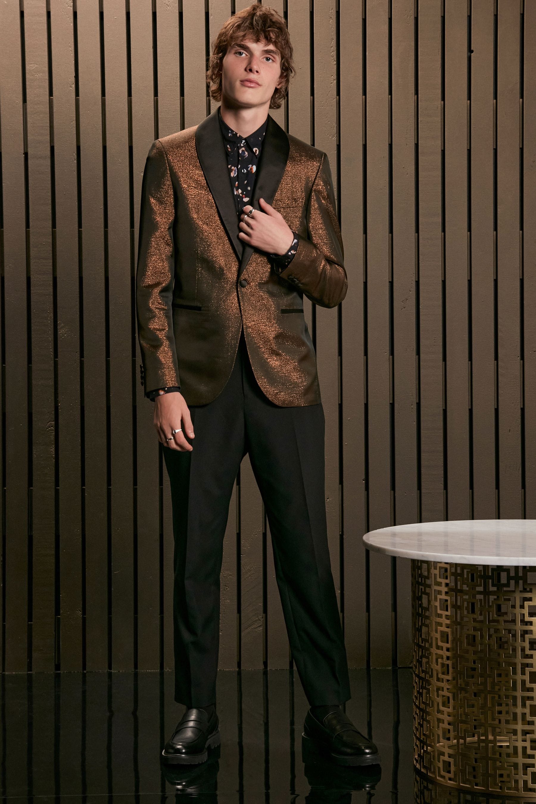 Bronze suit jacket cheap