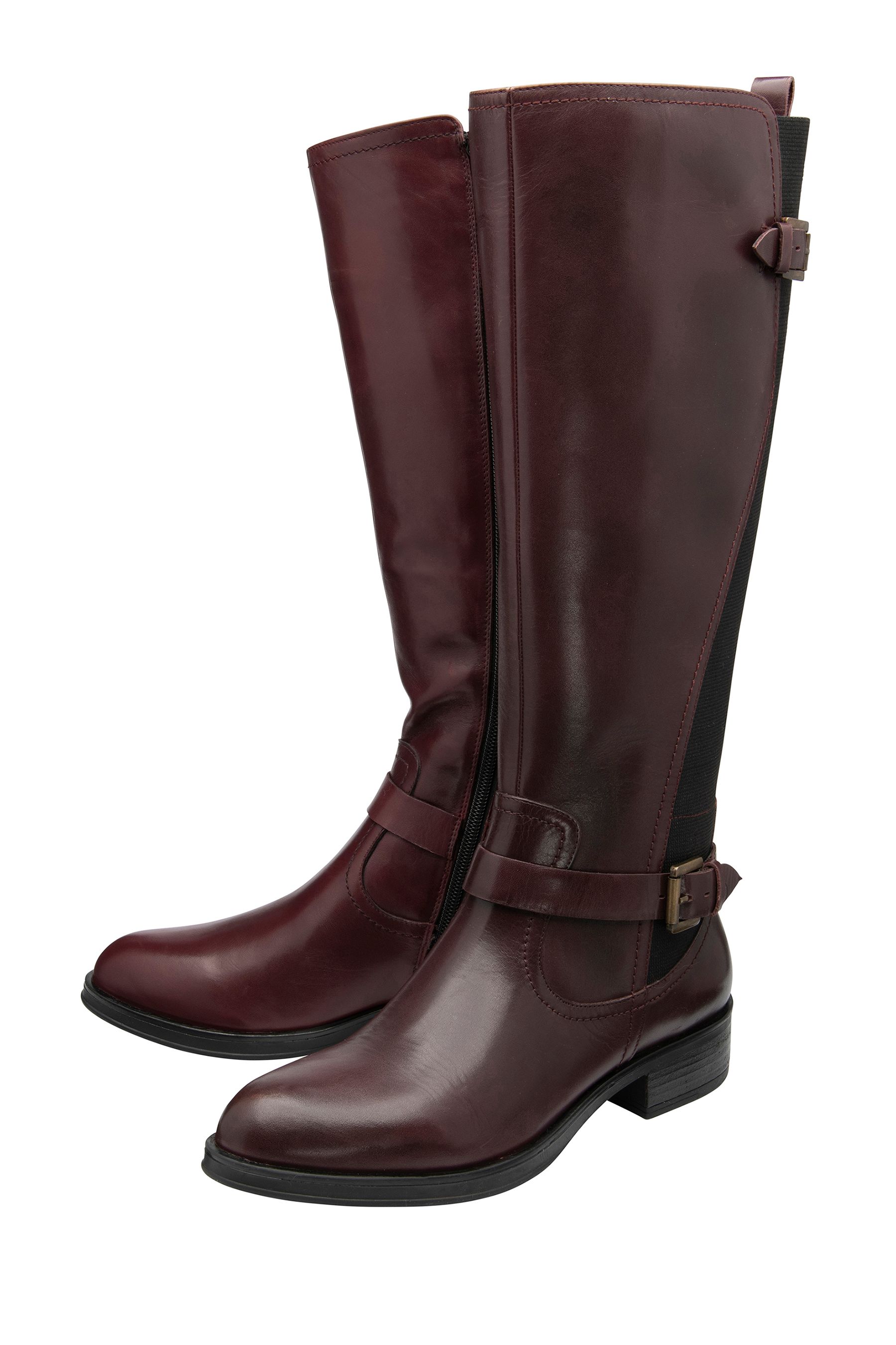 Red leather knee high boots uk new arrivals