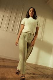 Neutral Cross Hatch Barrel Trousers - Image 1 of 6