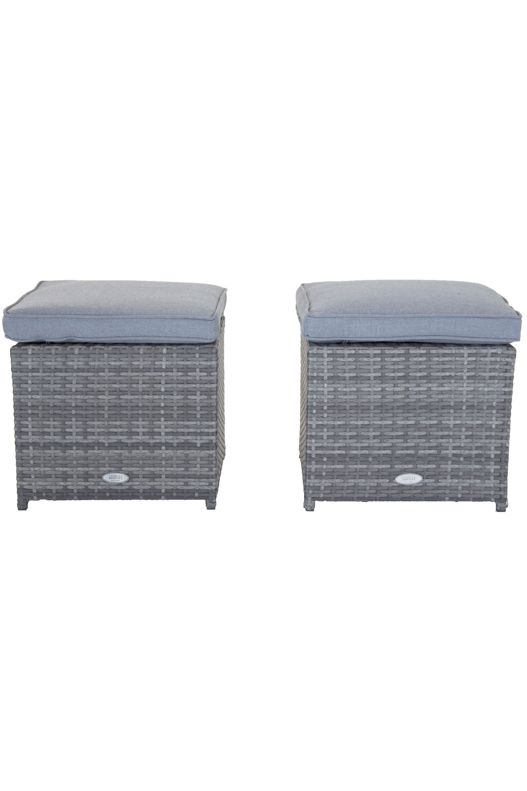 Rattan garden foot stools online