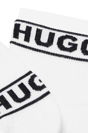 HUGO Logo Ankle 2 Pack Socks - Image 4 of 5