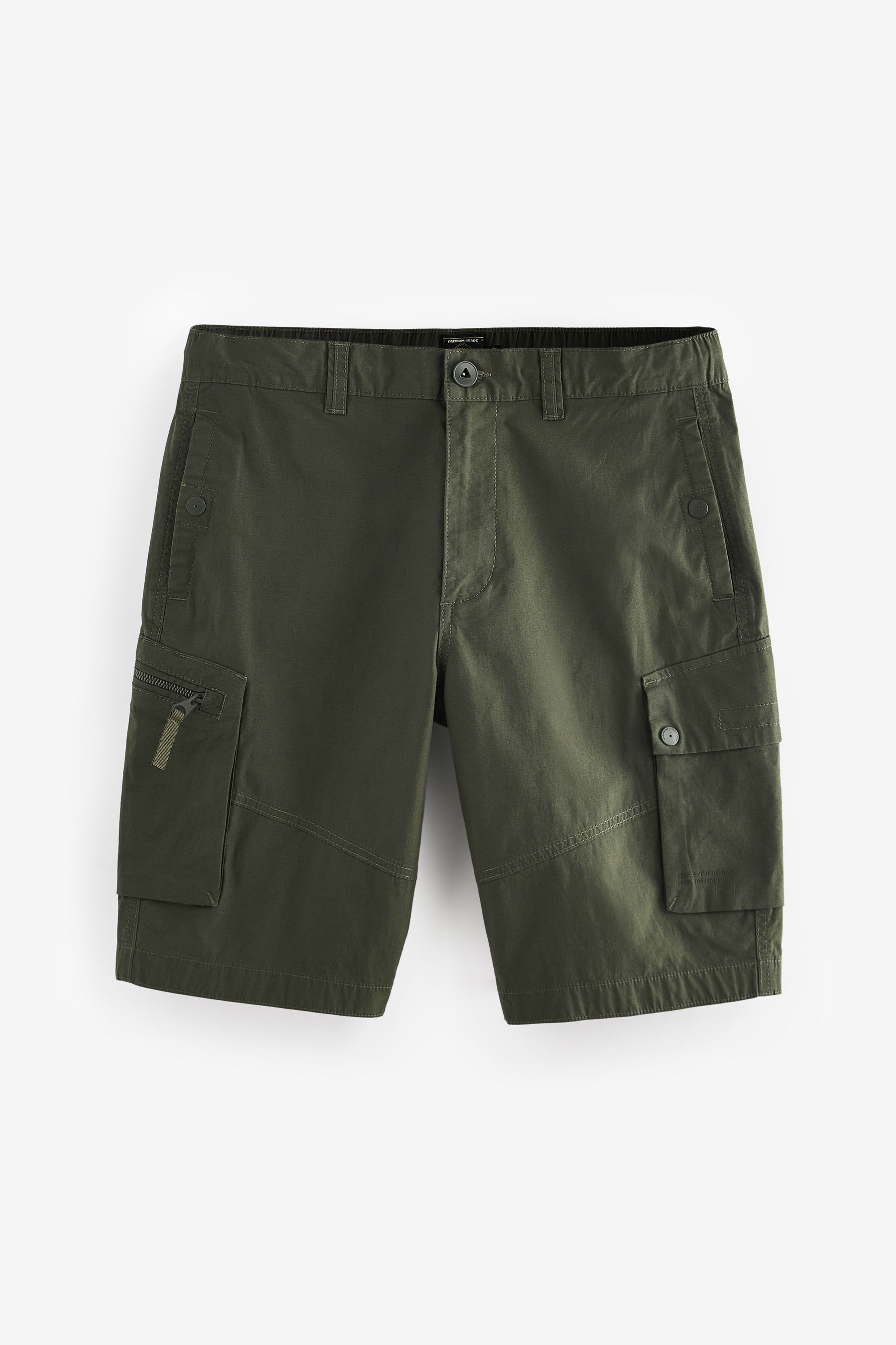 Buy Khaki Green Lightweight Stretch Utility Cargo Shorts from the Next UK online shop