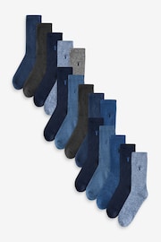 Blue Heavyweight Socks 15 Pack - Image 1 of 13