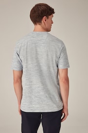 Blue Marl Textured T-Shirt - Image 3 of 7