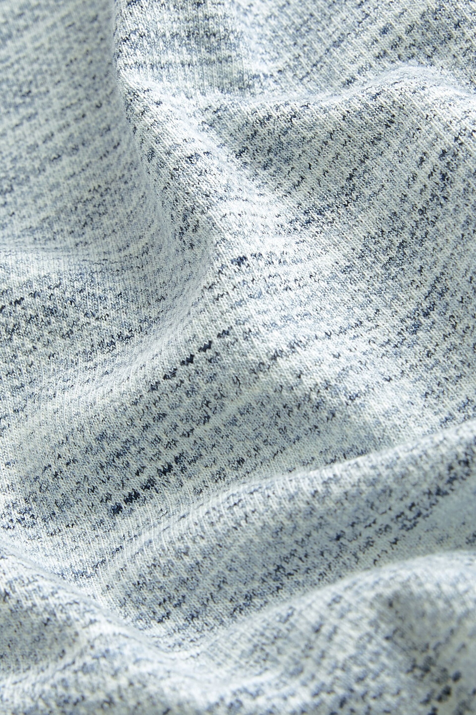 Blue Marl Textured T-Shirt - Image 6 of 7