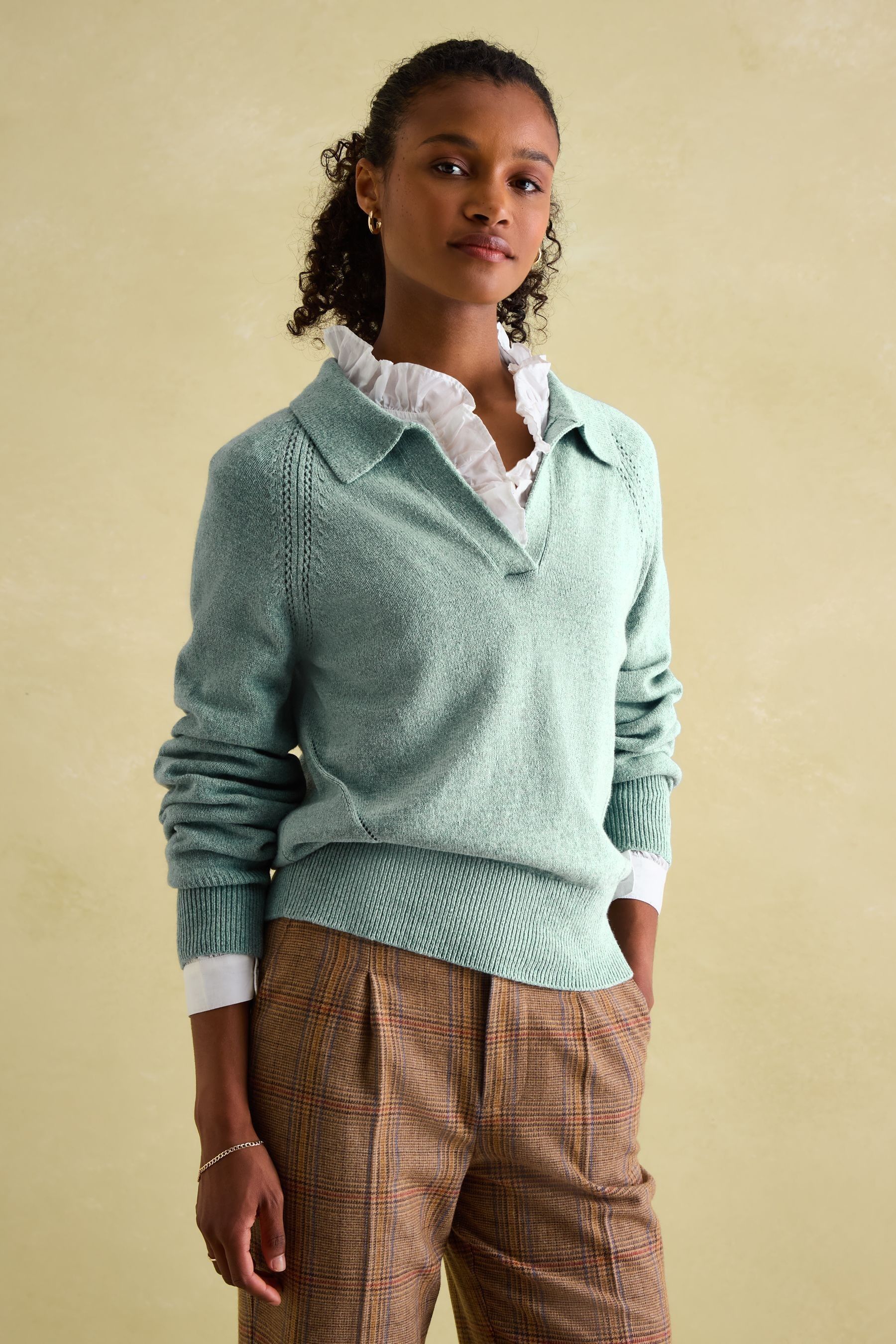 Mia pointelle sweater store