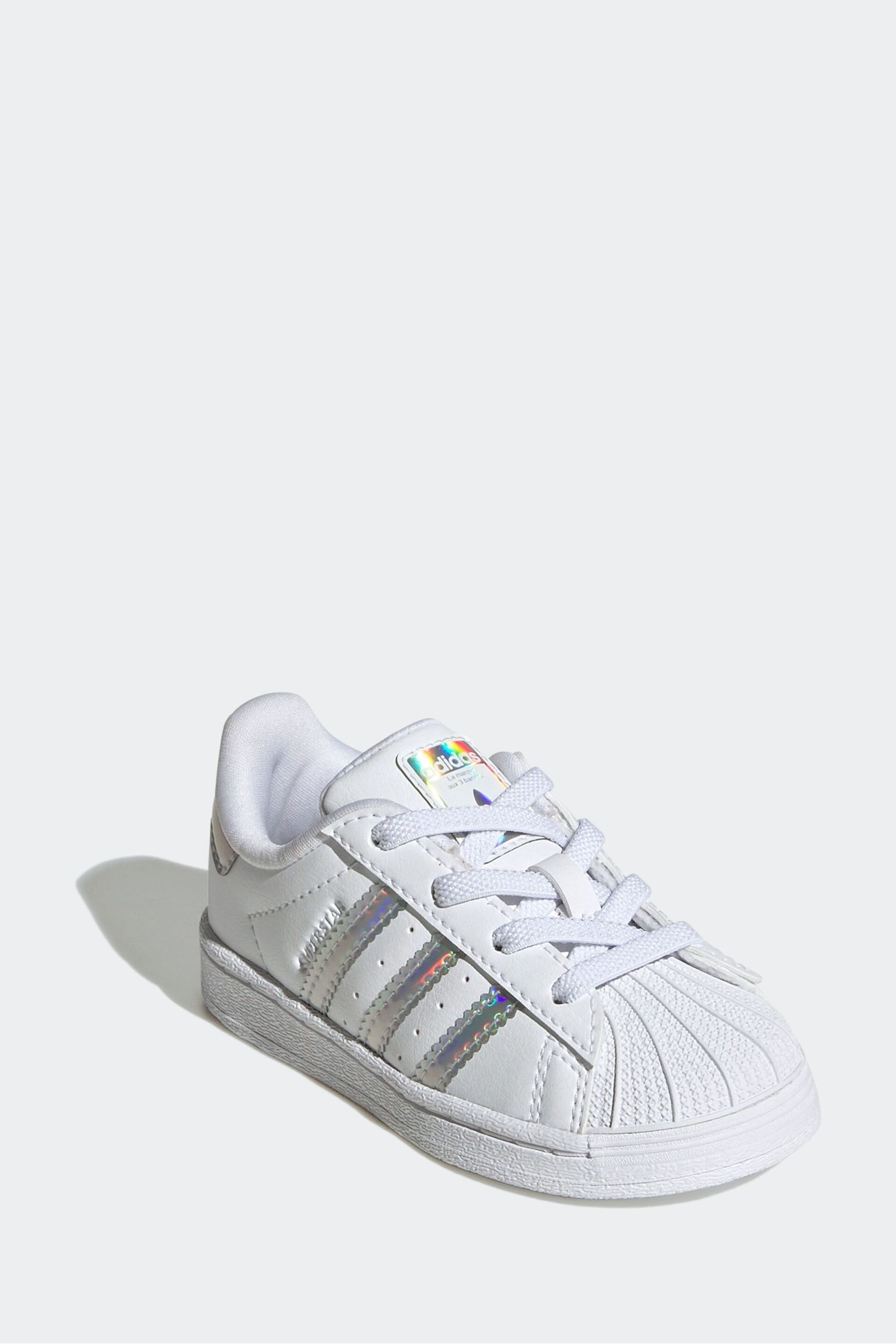 adidas Originals Juniors White Trainers - Image 4 of 9