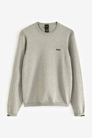 BOSS Grey Mix & Match Tracksuit Crew Neck Sweatshirt - Image 5 of 5