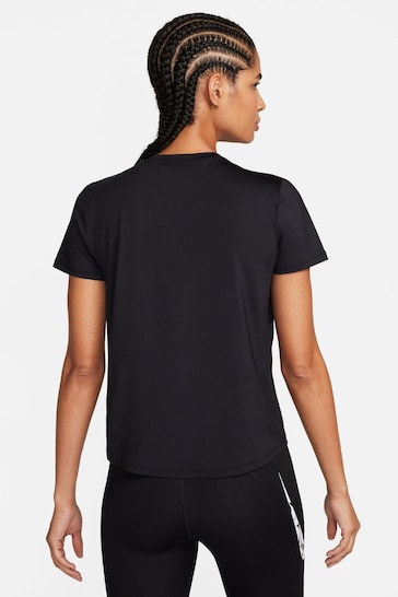 Nike Black Dri-FIT One Swoosh Short Sleeve Running Top