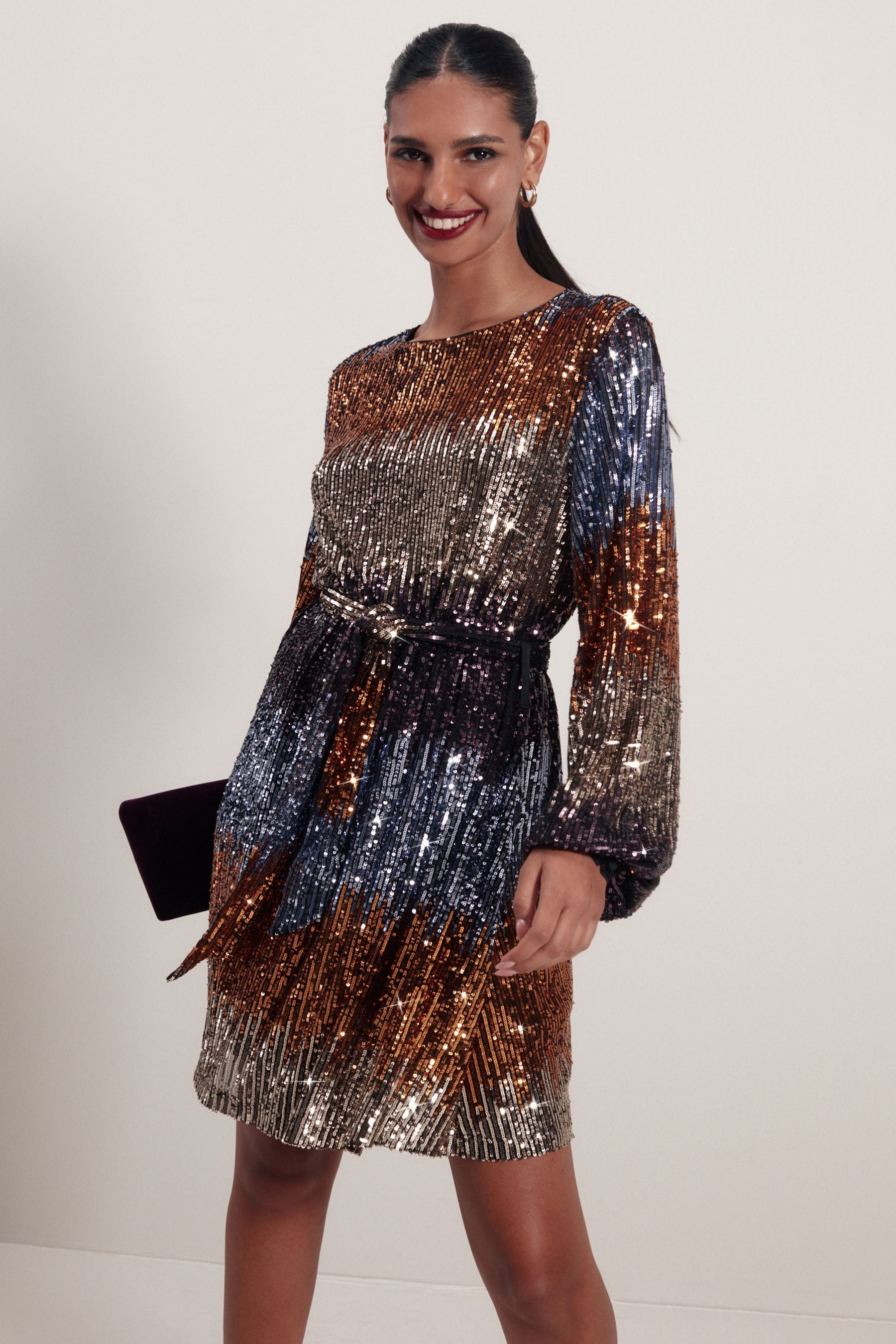 Next ombre sequin dress outlet
