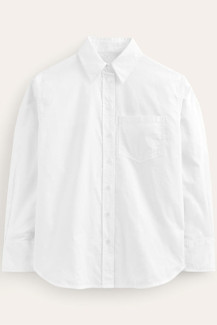 Boden White Connie 100% Cotton Shirt - Image 6 of 6