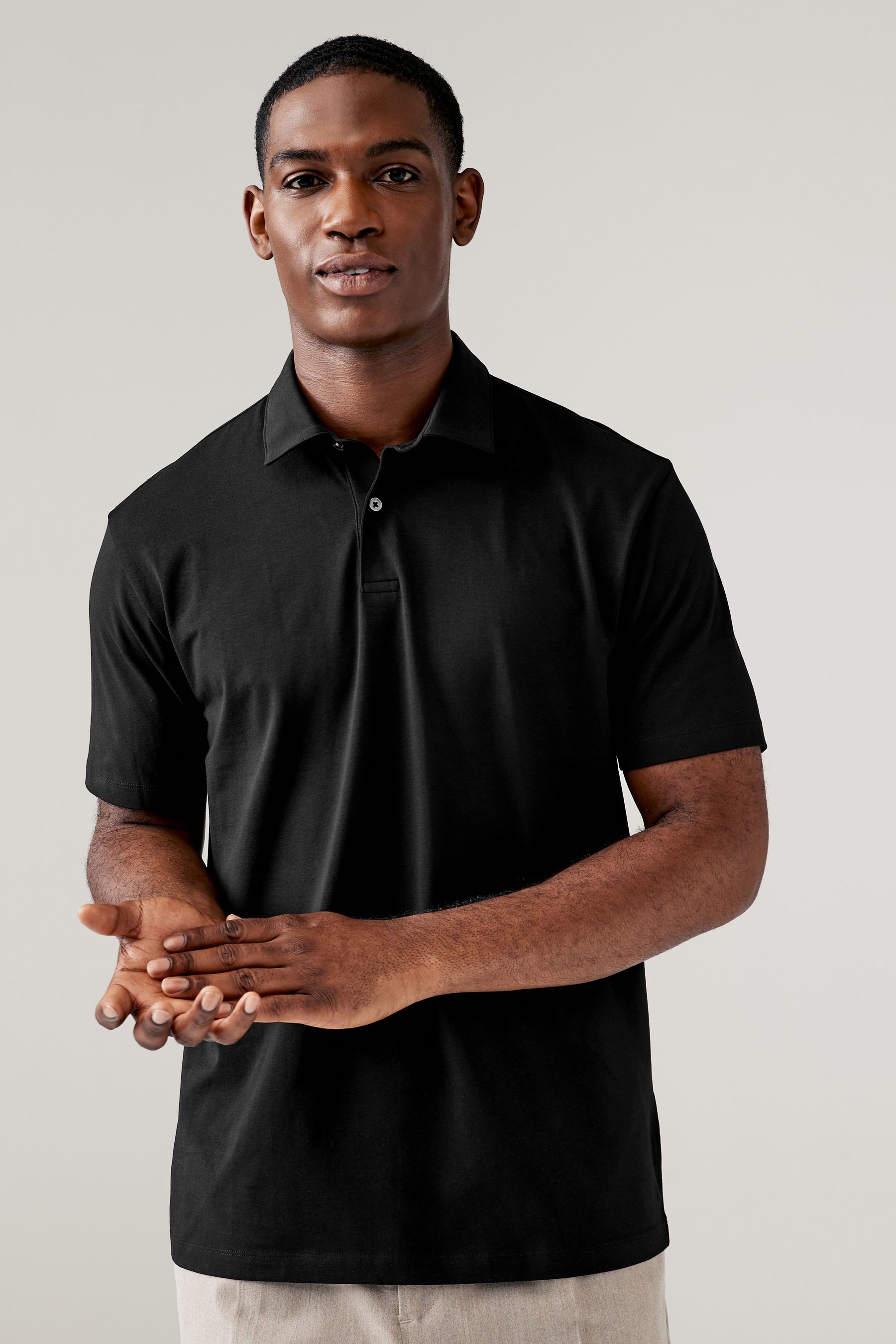 Buy White Grey Black Print Regular Fit Short Sleeve Jersey Polo Shirts 3 Pack from the Next UK online shop