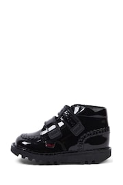 Kickers Black Hi Velcro Brogues - Image 1 of 5