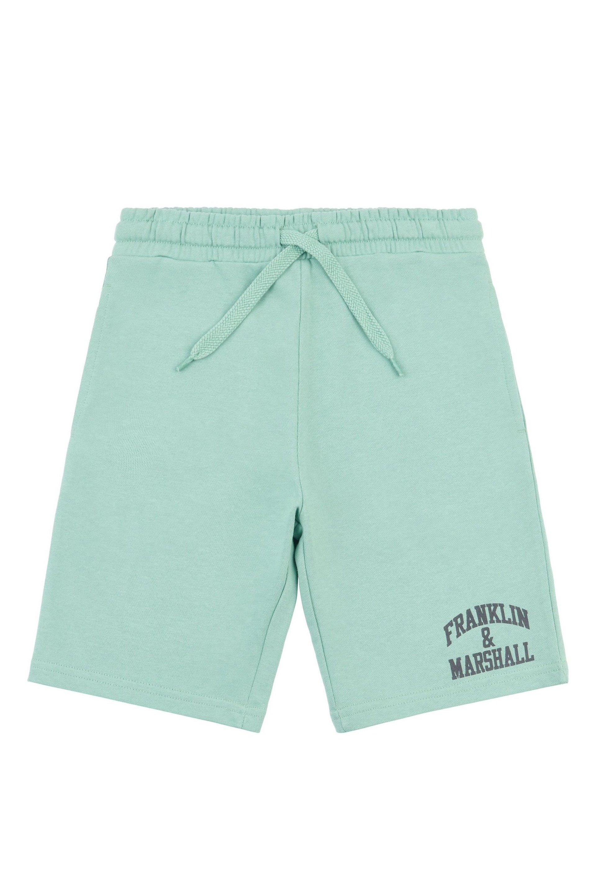 Franklin & Marshall Greean Arch Letter Shorts - Image 1 of 3