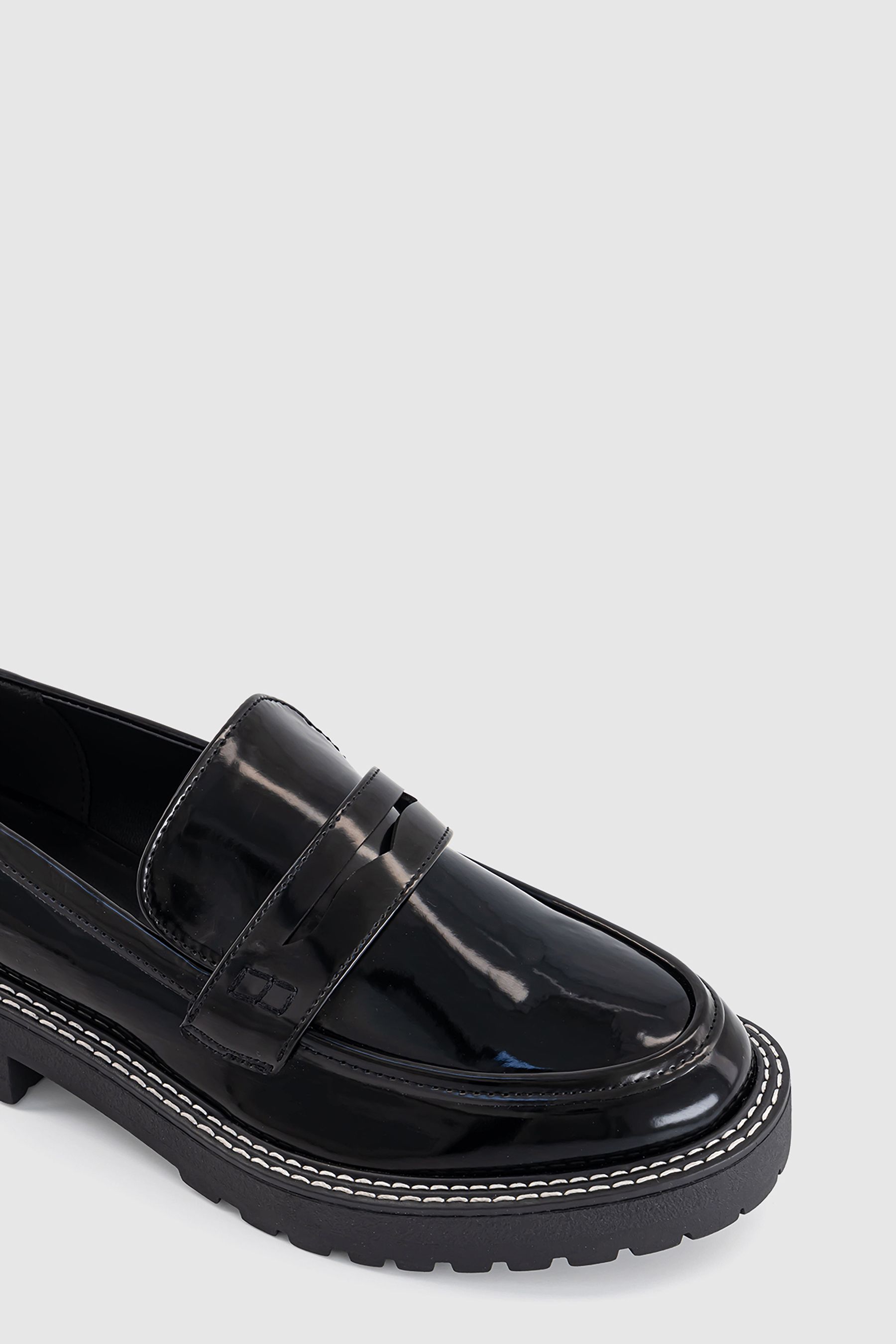 Buy Office Black Chunky Contrast Stotch Loafer from Next Luxembourg