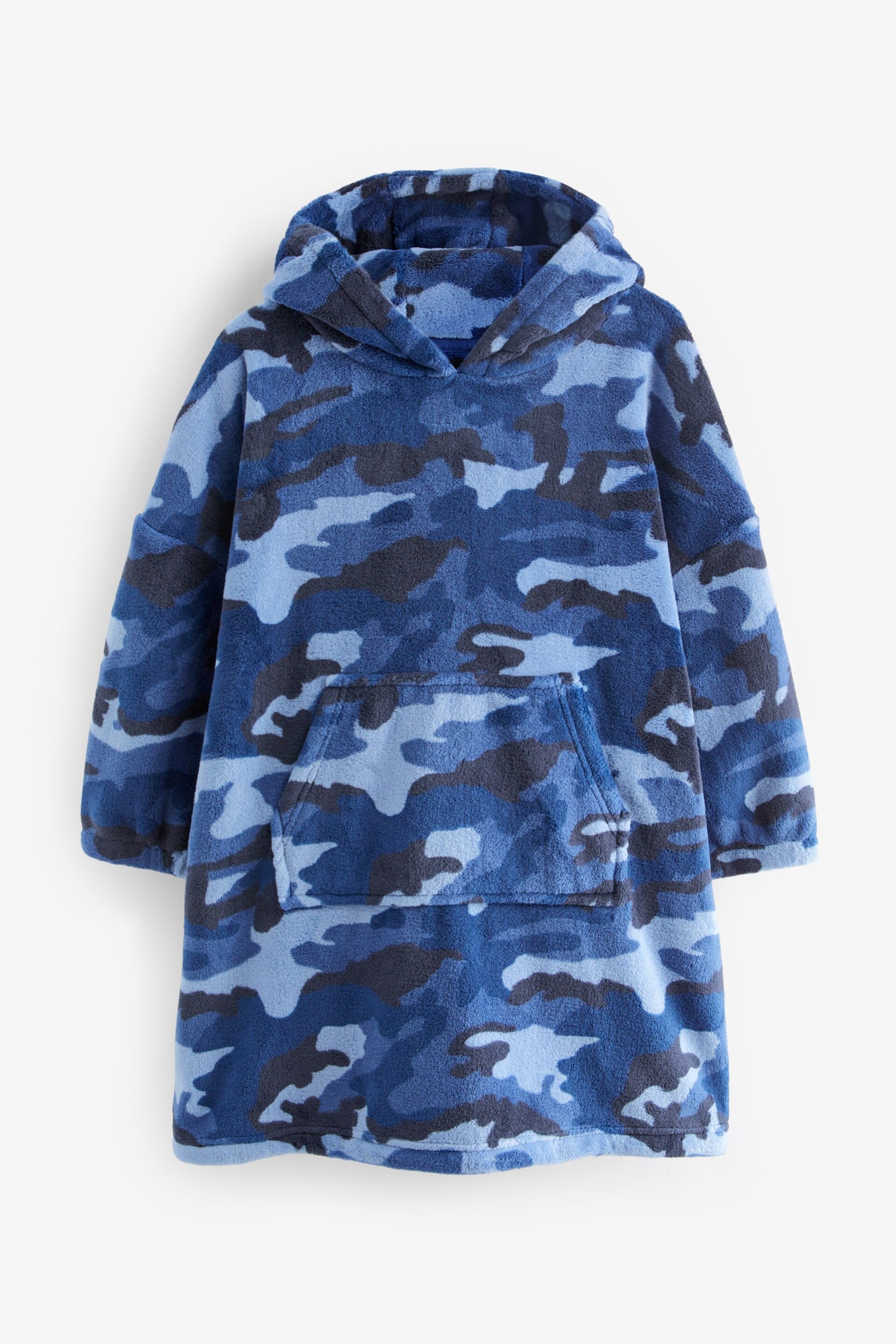 Navy Blue Camouflage Hooded Blanket (3-16yrs) - Image 5 of 7