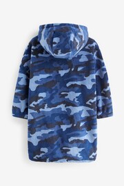 Navy Blue Camouflage Hooded Blanket (3-16yrs) - Image 6 of 7