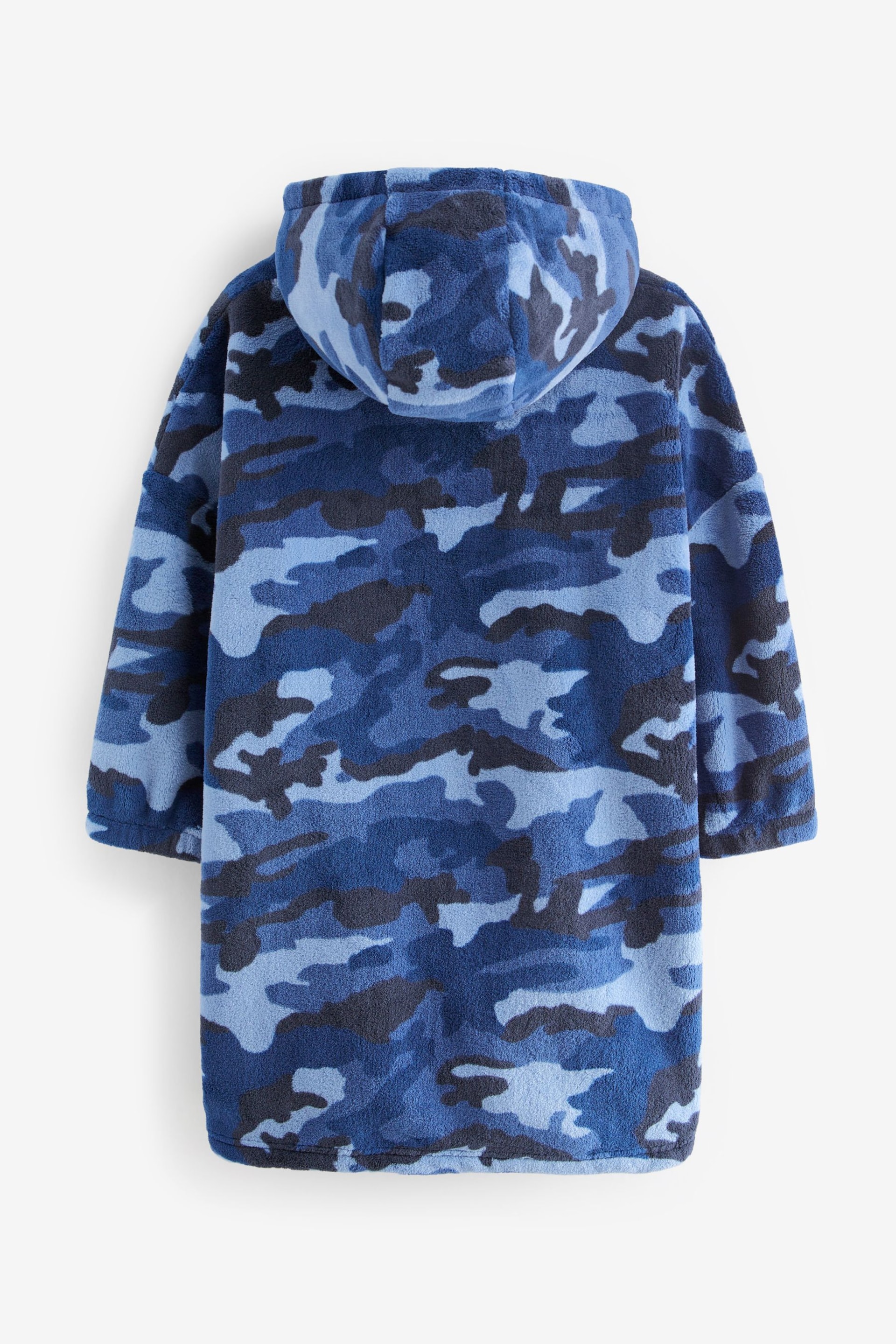 Navy Blue Camouflage Hooded Blanket (3-16yrs) - Image 6 of 7