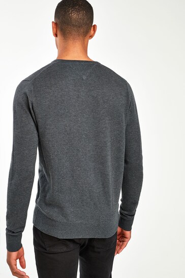 Tommy Hilfiger Core Cotton Silk V-Neck Sweater