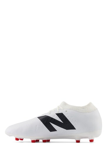 New Balance White Firm Tekela Football Boots