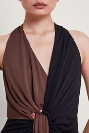 Monsoon Brown Two Tone Tia Dress - Image 4 of 5