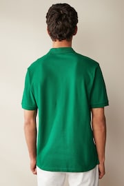 Green Tennis Regular Fit Short Sleeve Pique Polo Shirt - Image 3 of 7