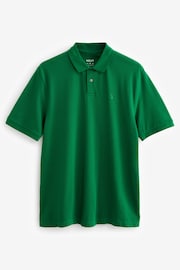 Green Tennis Regular Fit Short Sleeve Pique Polo Shirt - Image 5 of 7