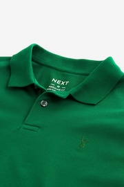 Green Tennis Regular Fit Short Sleeve Pique Polo Shirt - Image 6 of 7