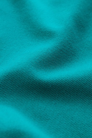 Turquoise Blue Regular Fit Pique Polo Shirt - Image 7 of 7