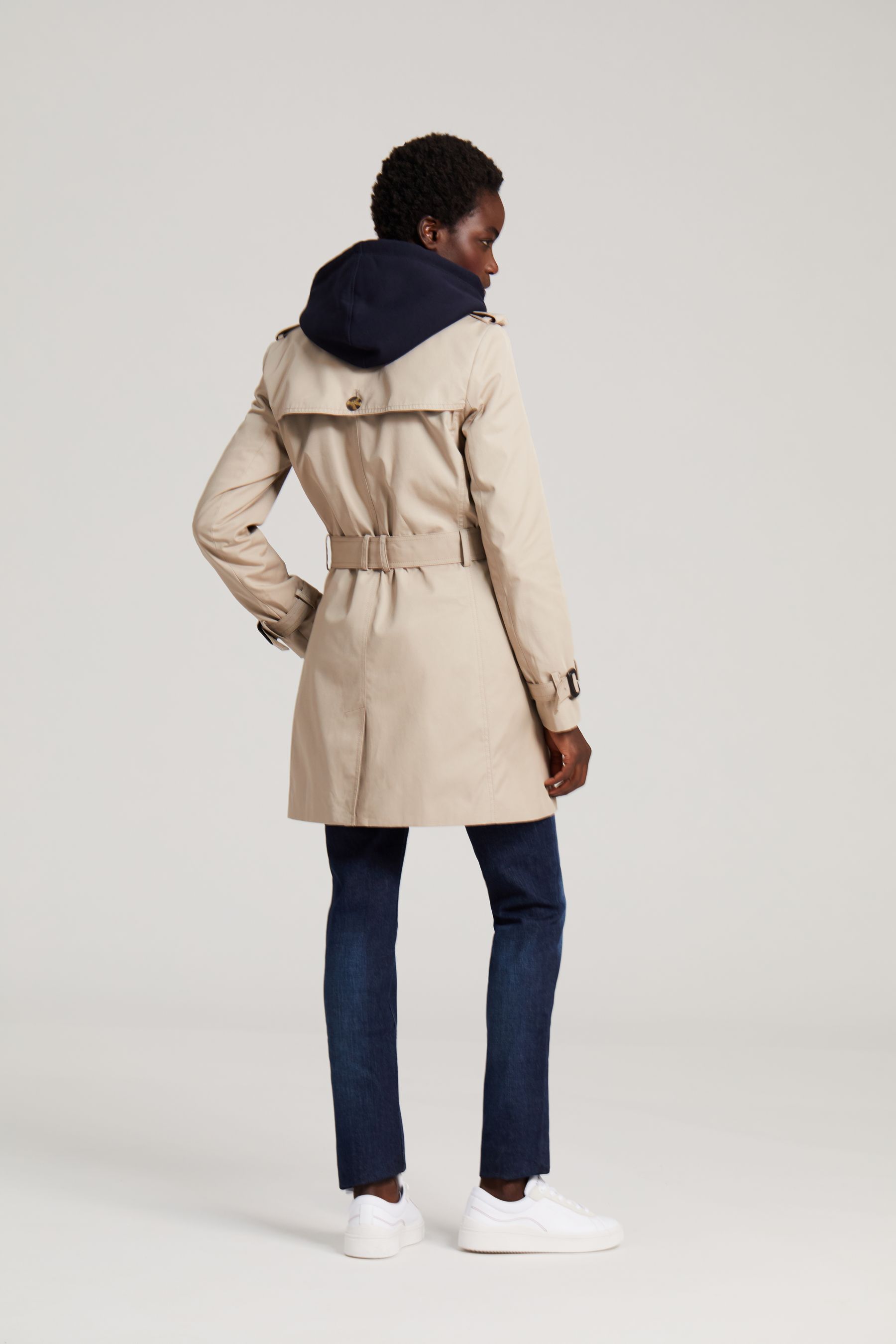 Tommy Hilfiger Camel Brown Heritage Single Breasted Trench Coat