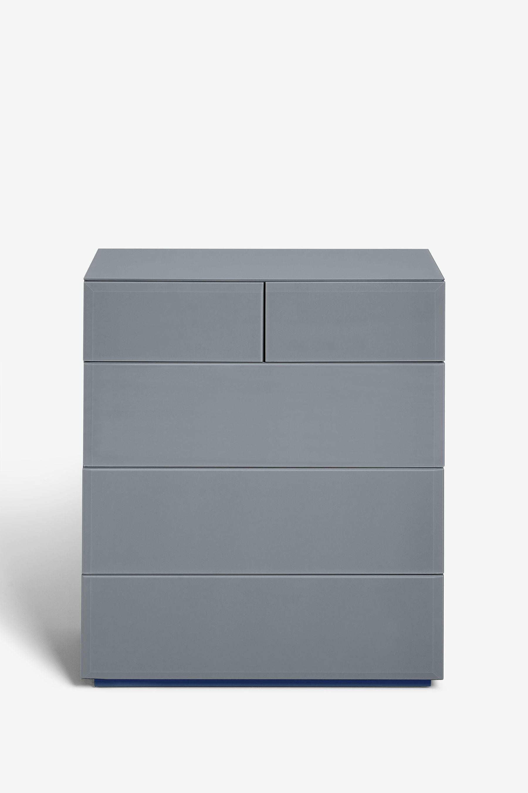 Grey glass hot sale drawers