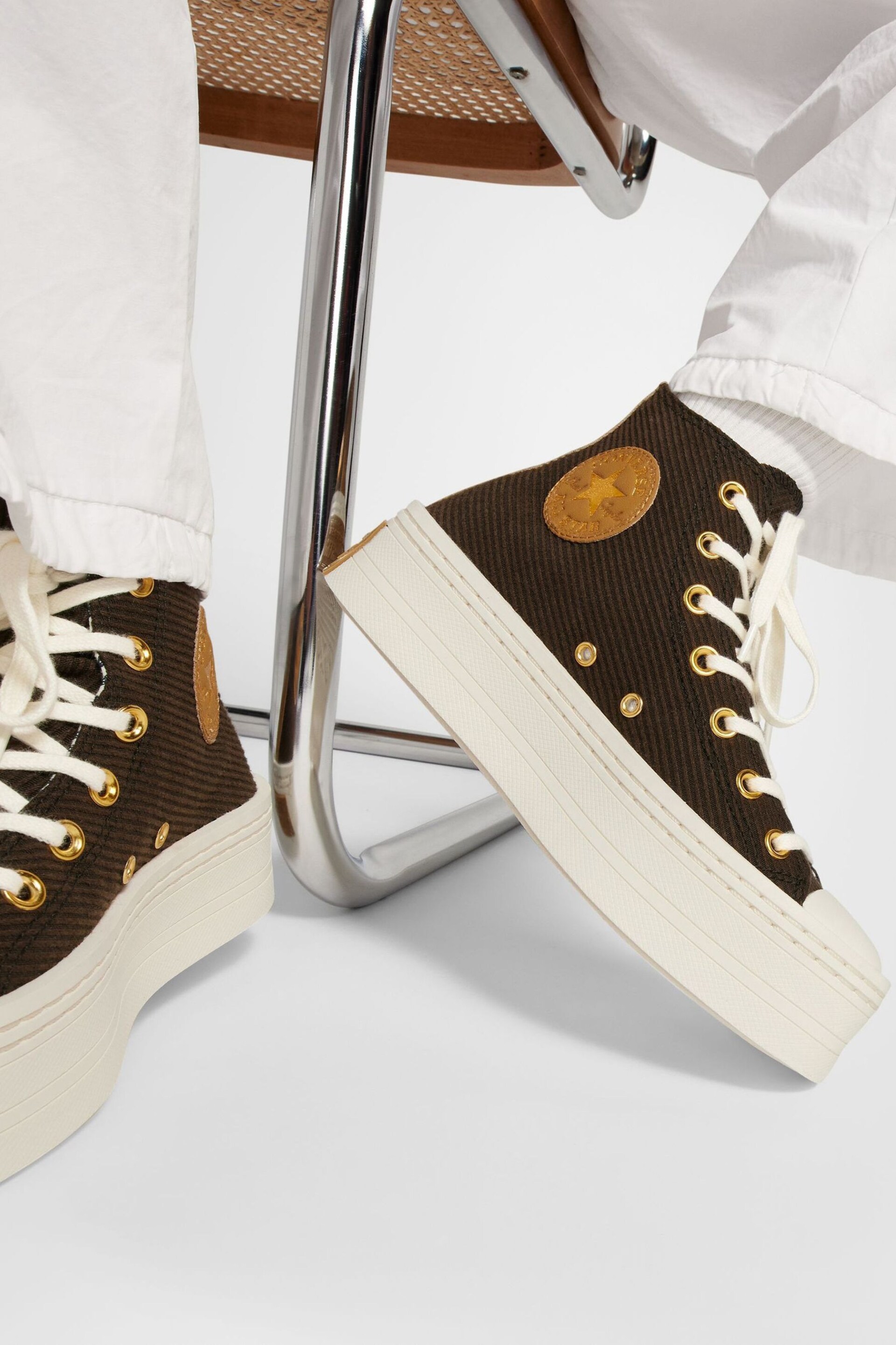 Converse Brown Modern Lift Trainers - Image 16 of 16